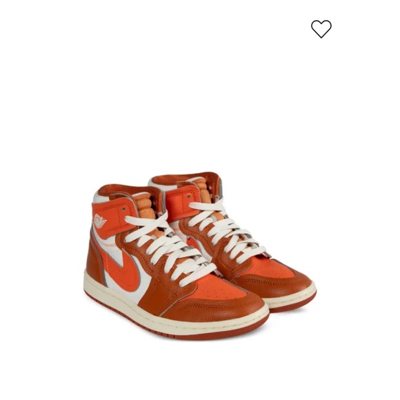 Nike Shoes - Nike High-Top Sneakers in Orange and White 8.5